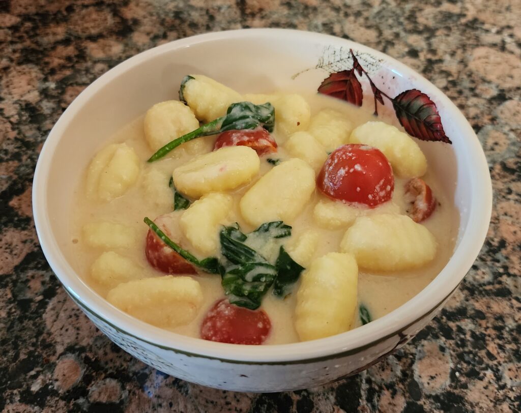 vegan gorgonzola gnocchi