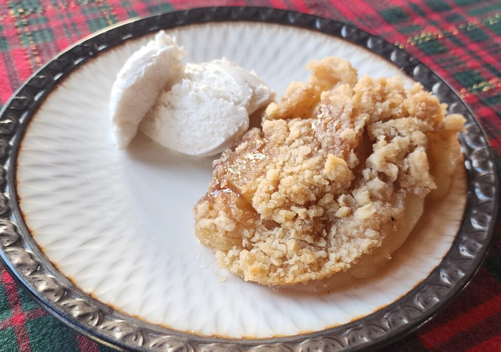 vegan apple crisp