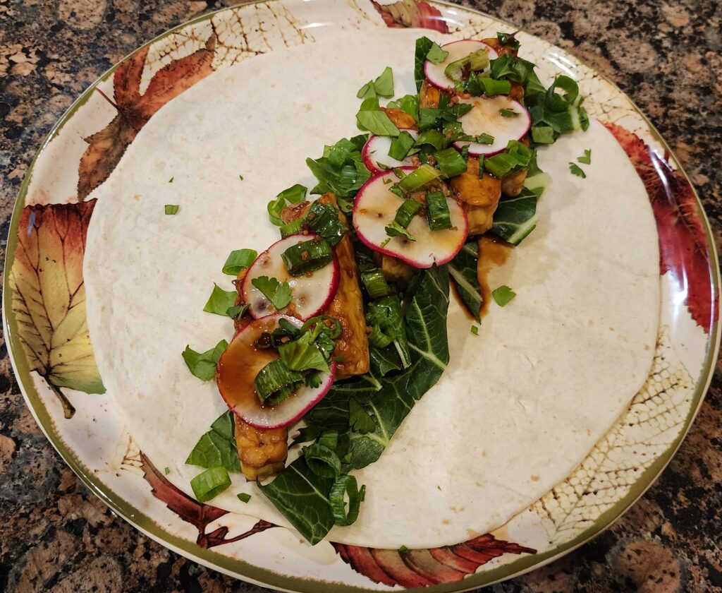 vegan korean bbq wraps