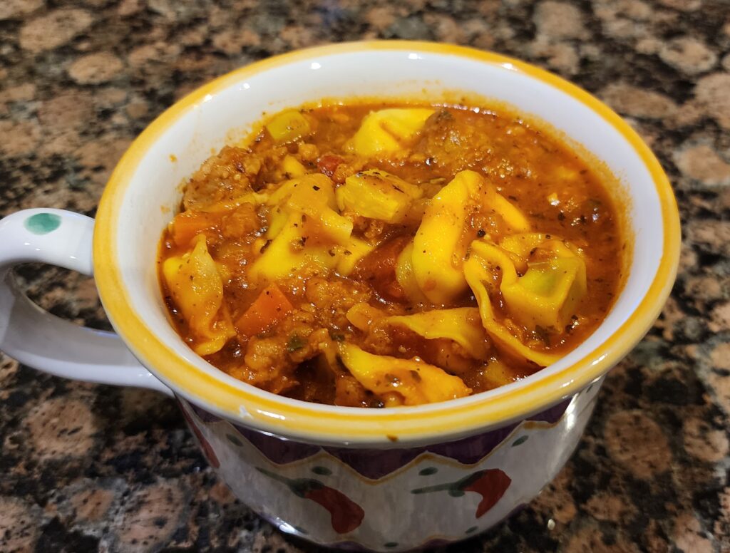 vegan tortellini soup