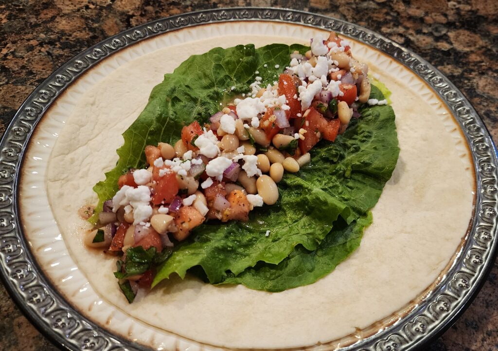 white bean lettuce wraps vegan wraps