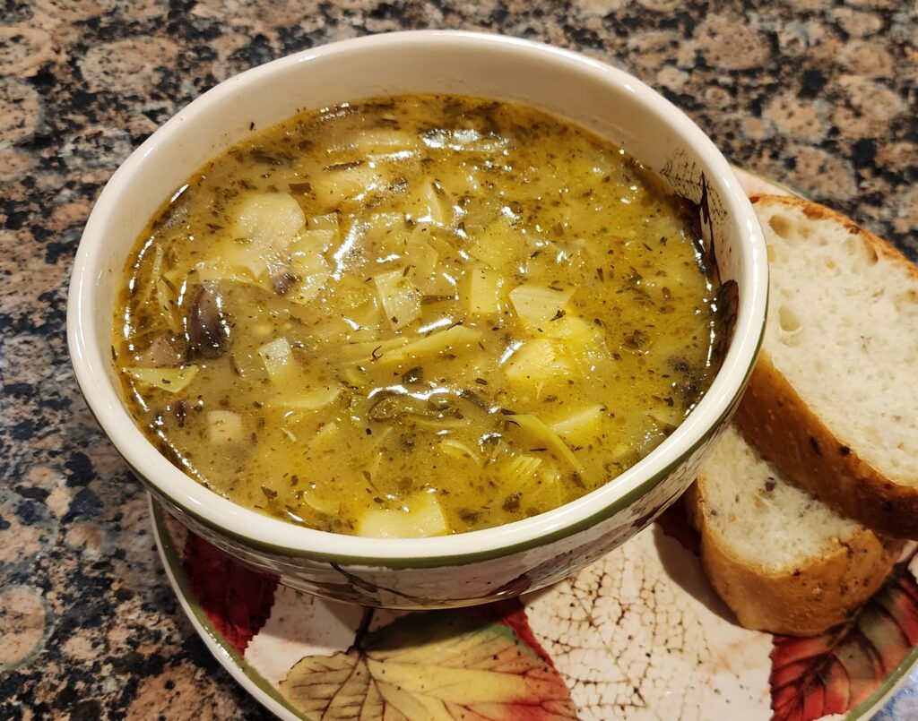 artichoke and leek soup
